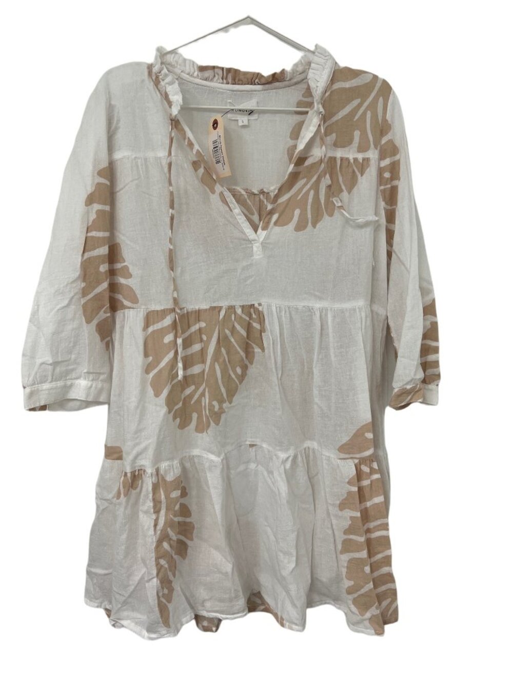 Honorine Giselle Leaf Print Tunic Dress